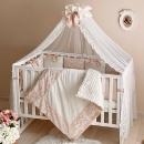 Set lenjerie Patut Copii Bebe 8 piese Classic Ivory (1)